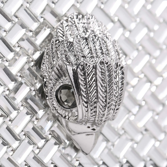 Kurt Geiger mujer bandolera pequeña london shoreditch 2LPR129 | bolsas combinación de plata